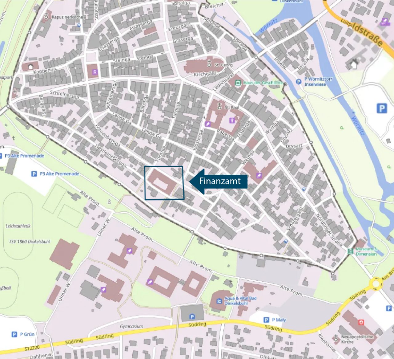 Lageplan Föhrenberggasse Dinkelsbühl